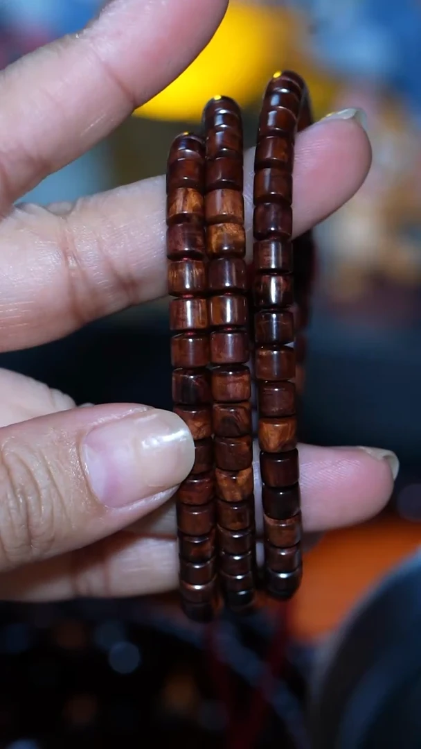 手串/手链黄花梨/降香黄檀【MOYU】海南黄花梨 5*5.6*130 文玩手串