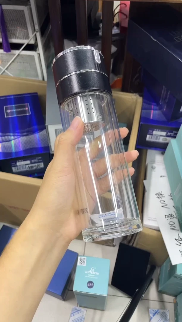 高硼硅玻璃无手柄款苏泊尔双层bu10-350ml