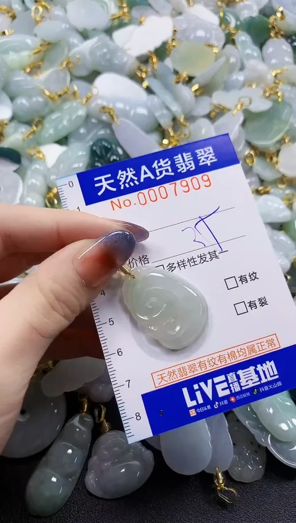 颈饰未镶嵌翡翠天然A货翡翠