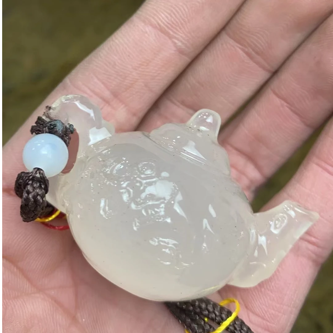 云母滴血莲花菩提手把件（杰起臻选）