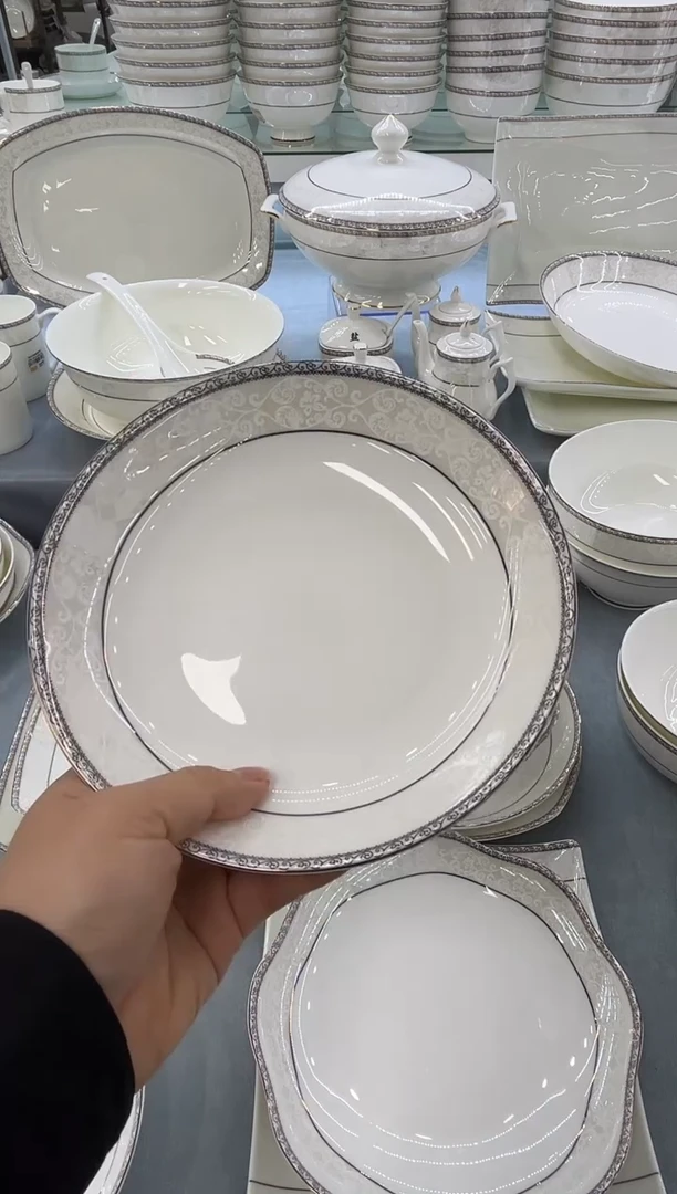 骨瓷玲珑8饭2个