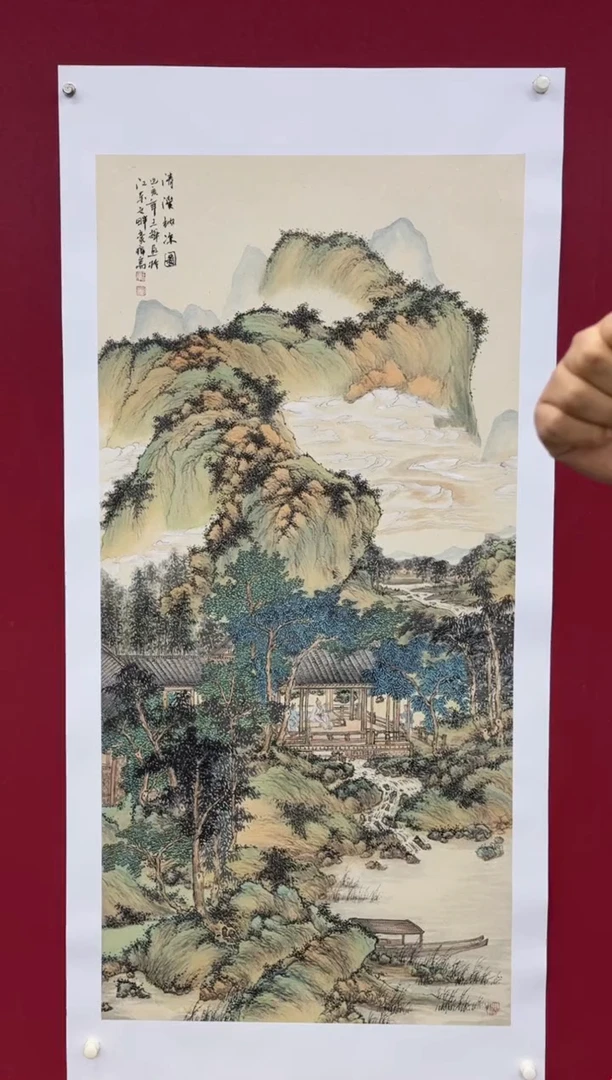 国画国画绘画山水花鸟
