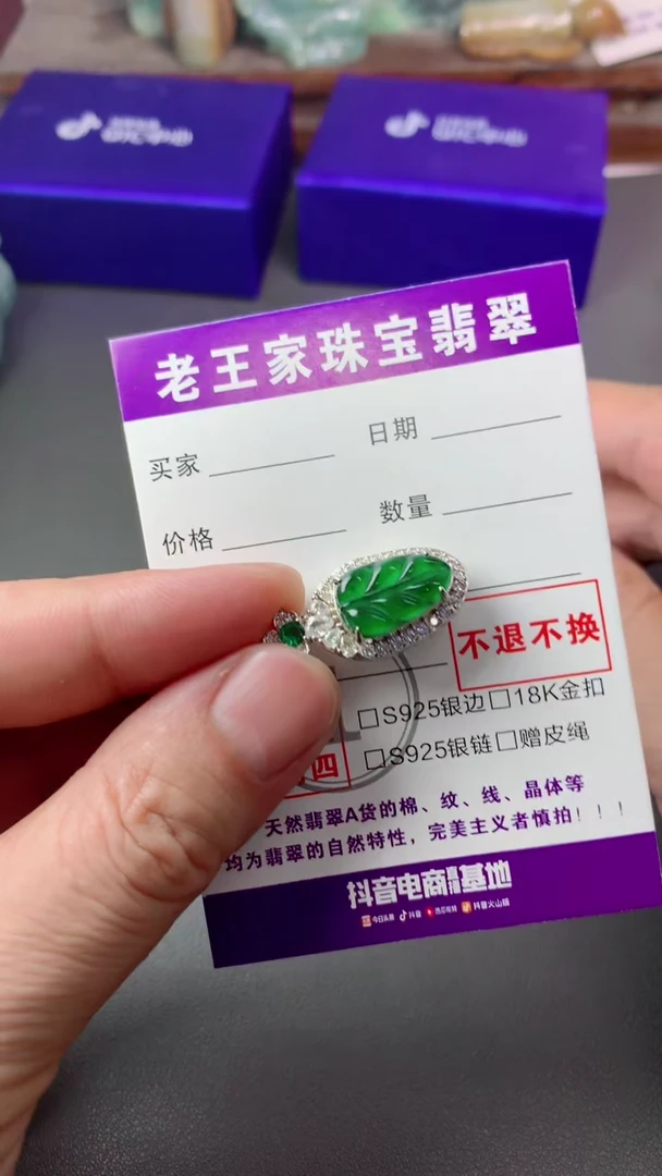 颈饰未镶嵌翡翠M**B叶子
