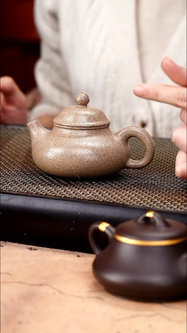 茶壶紫砂五彩老段泥精工容天150cc