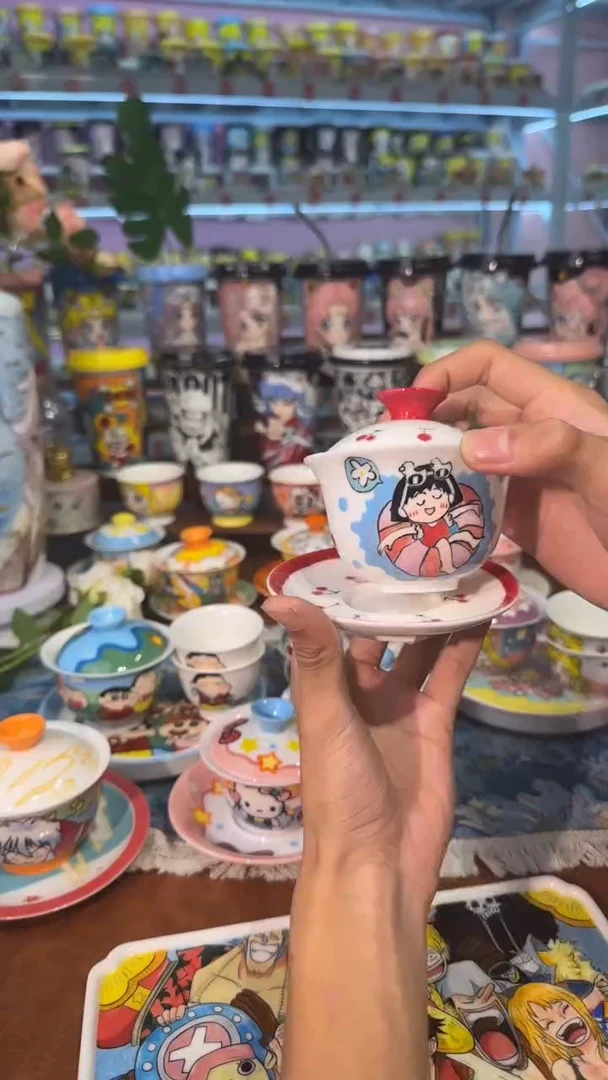 高温釉下彩纯手工手绘～