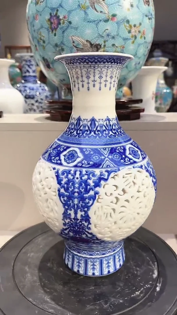 摆件景德镇陶瓷花瓶