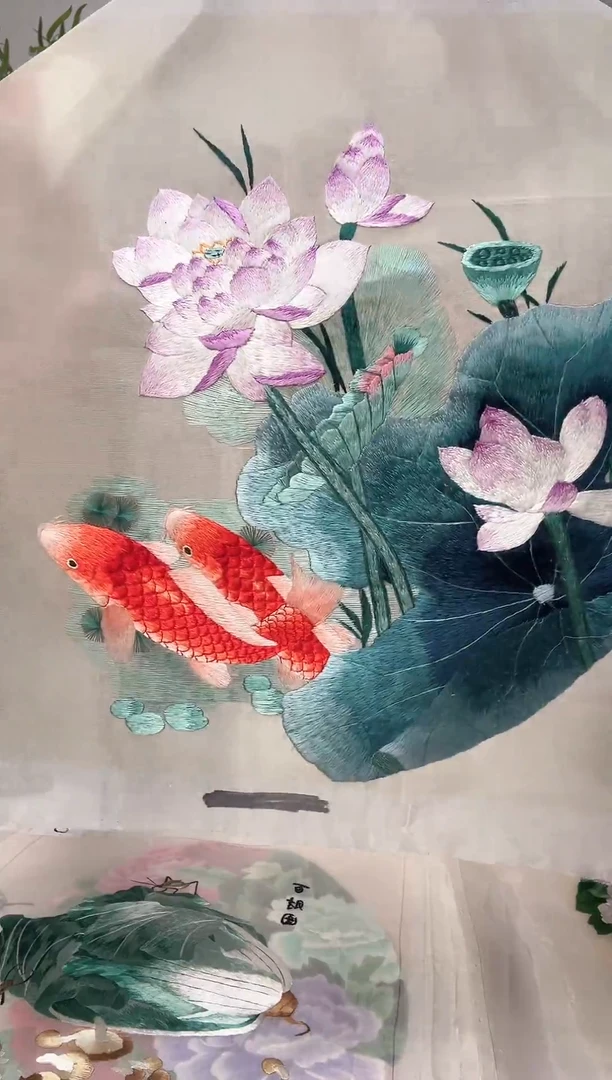 刺绣绣片-双面绣花