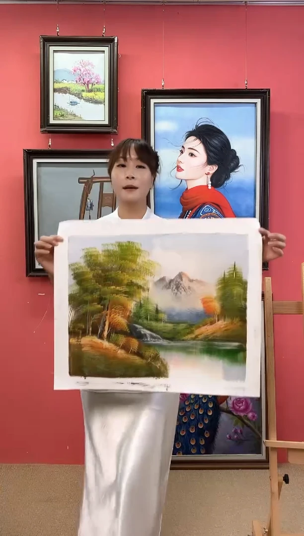 油画行**涯尺寸40*50画芯（不含框）