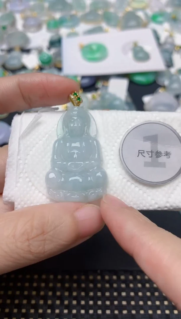 颈饰未镶嵌翡翠天然缅甸A货翡翠