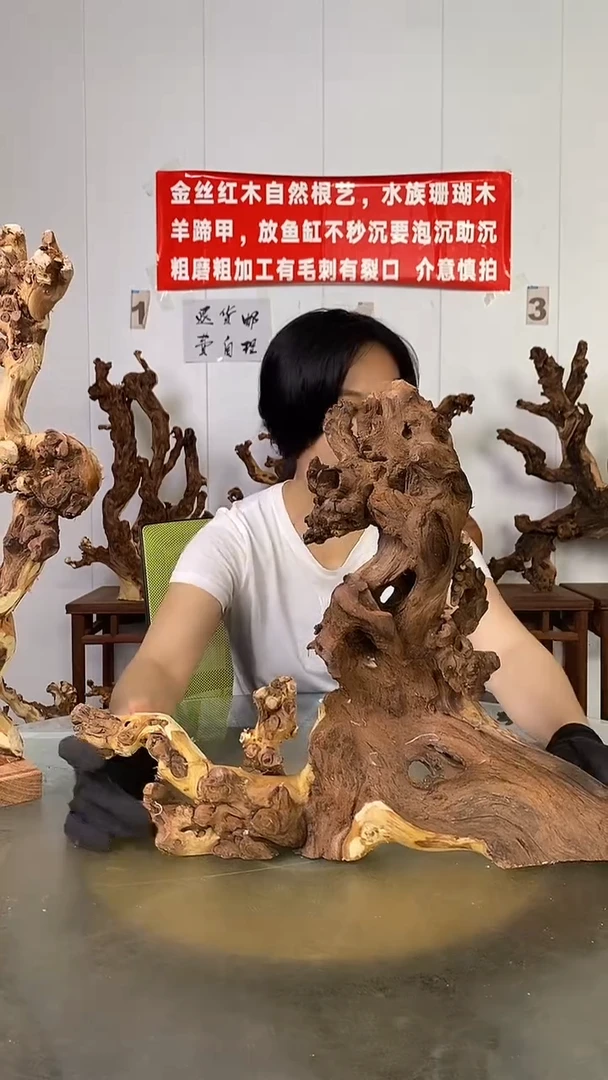香榧木宏****架金丝红木   羊蹄甲