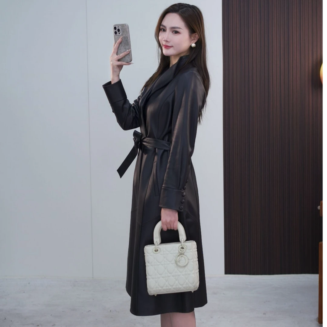 春季新款百搭气质时尚女士皮衣-2519