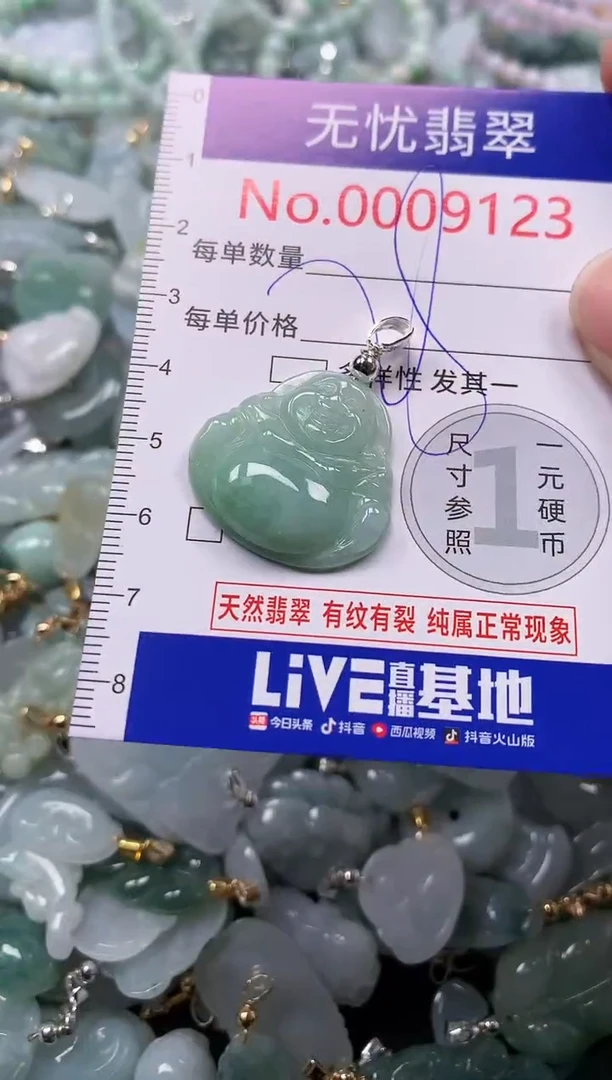 吊坠(不含链)未镶嵌翡翠9123