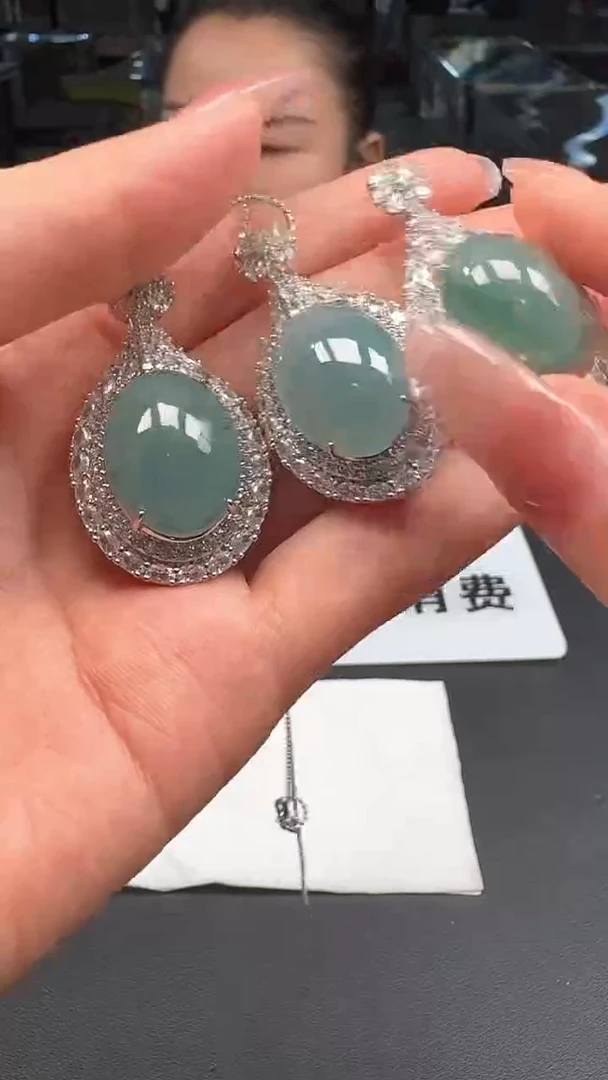 【闪购商品】翡翠颈饰未镶嵌鸽子蛋多样性发货【发其一】mm/43