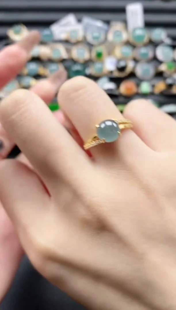 【闪购商品】翡翠戒指银S925镶嵌1111