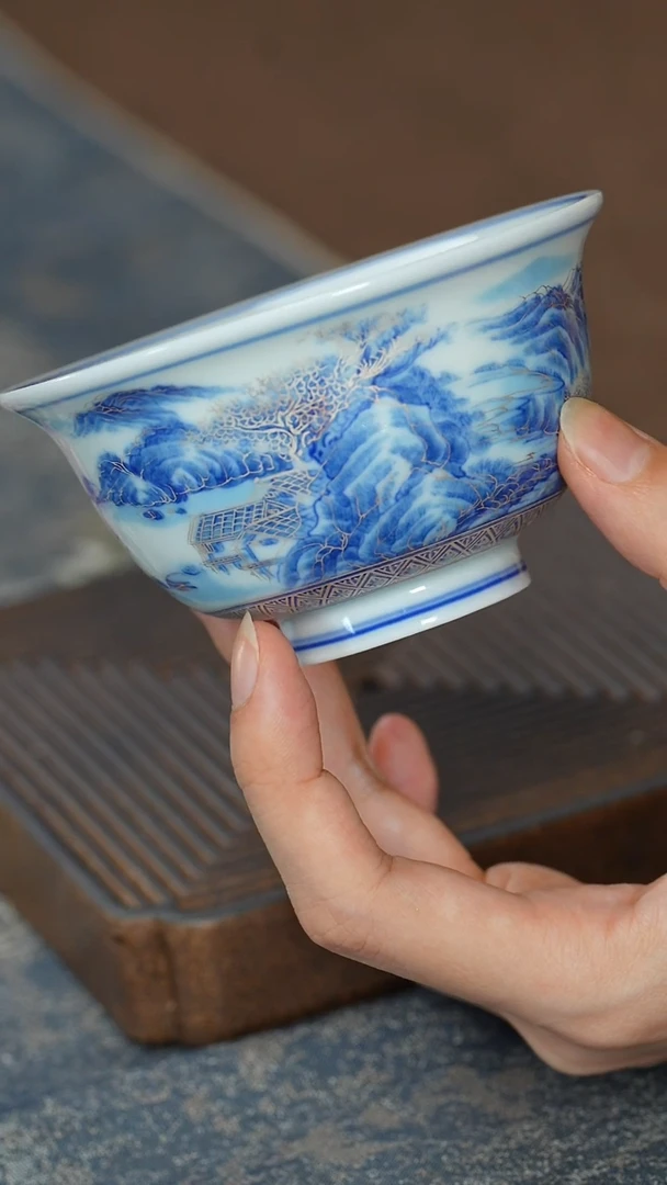 【覆银山清水秀天心杯】【12西泠礼盒】