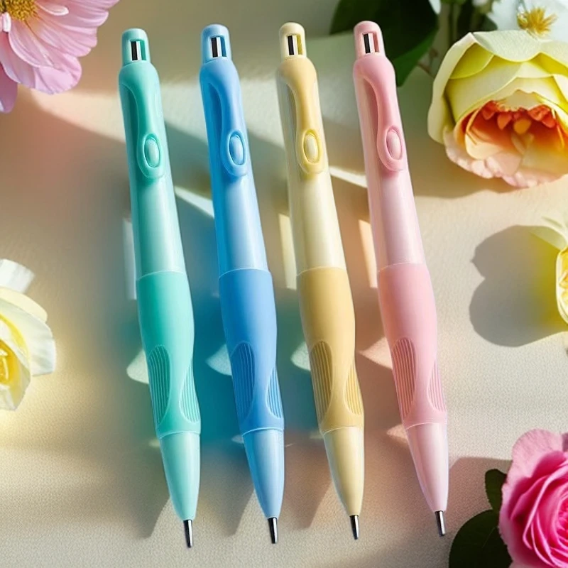 正姿自动铅笔小学生矫正握姿2.0加粗书写自动铅笔小学生按动铅笔