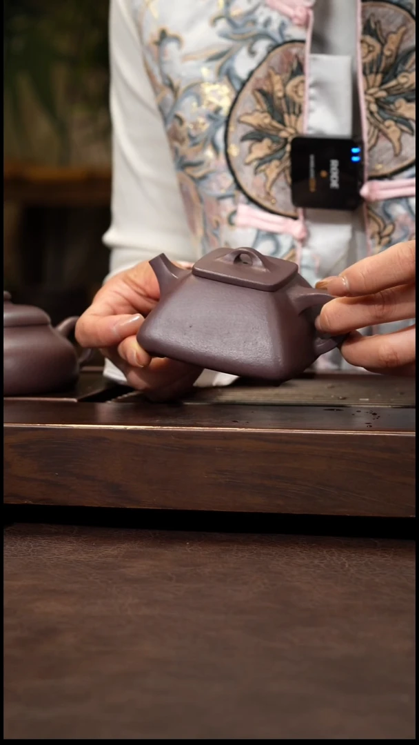 茶壶紫砂天青四方石瓢150cc左右
