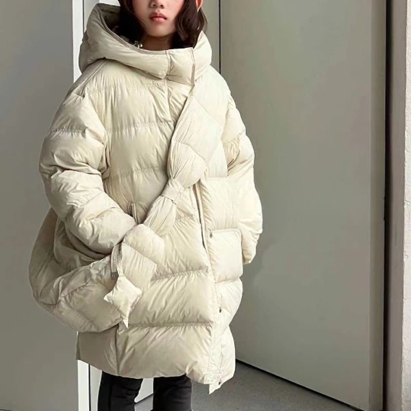 中大童冬季新款90白鸭儿童气质时髦高定洋气女宝羽绒服女童35091