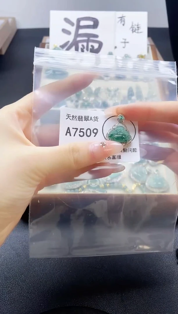 翡翠未镶嵌吊坠(赠链)天然翡翠A货8888