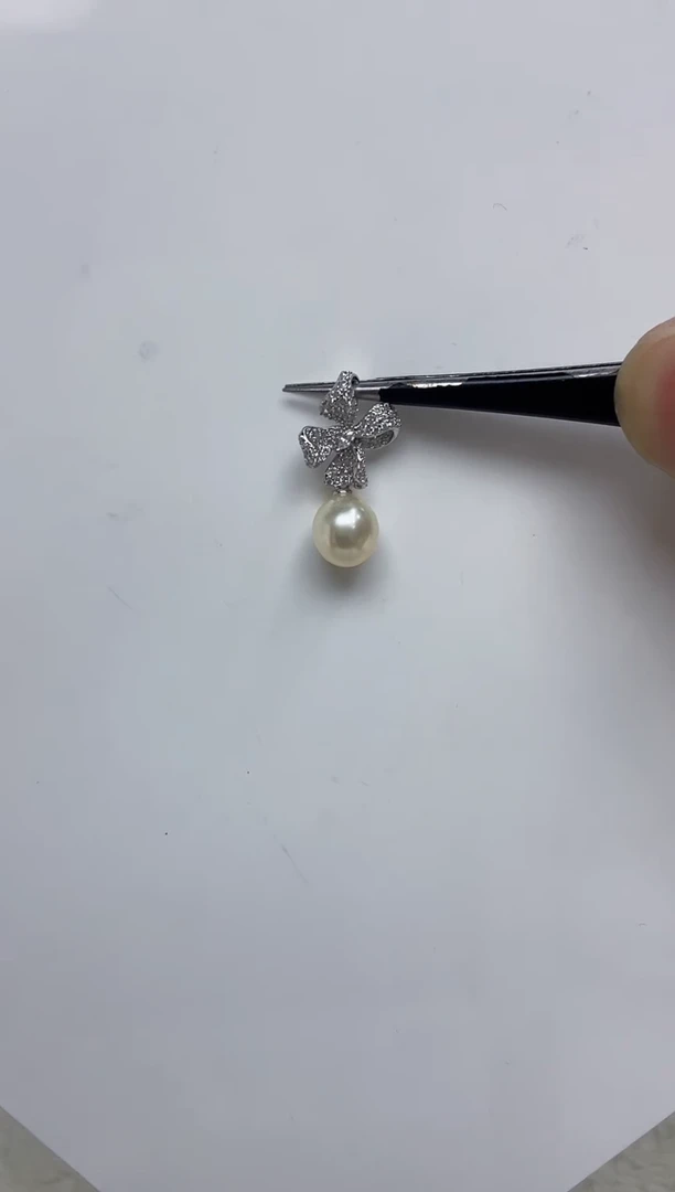 颈饰银S925镶嵌海水珍珠