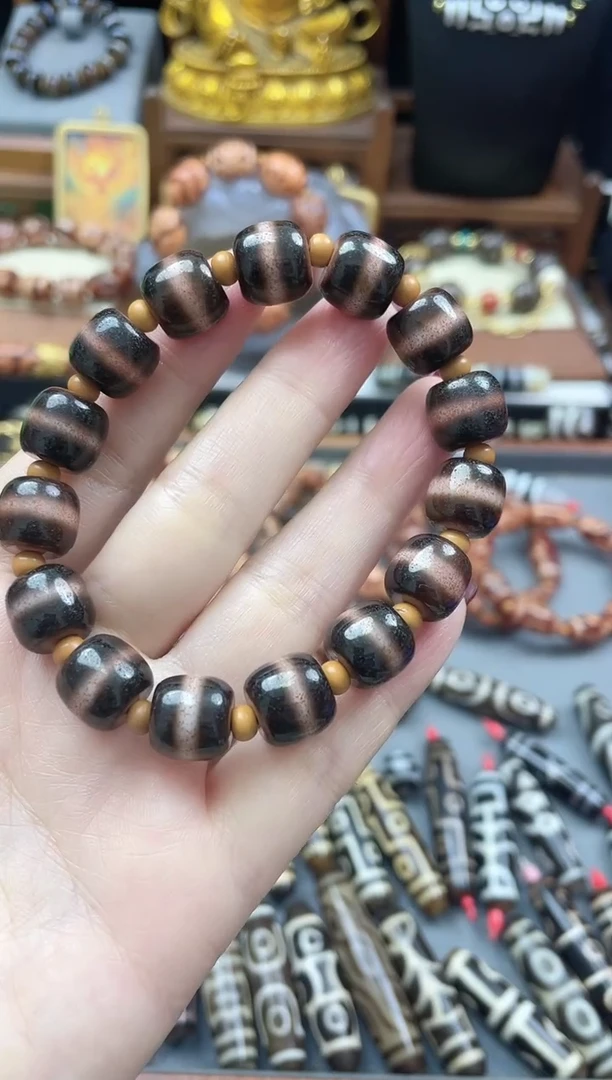 玛瑙/玉髓散珠药师手串