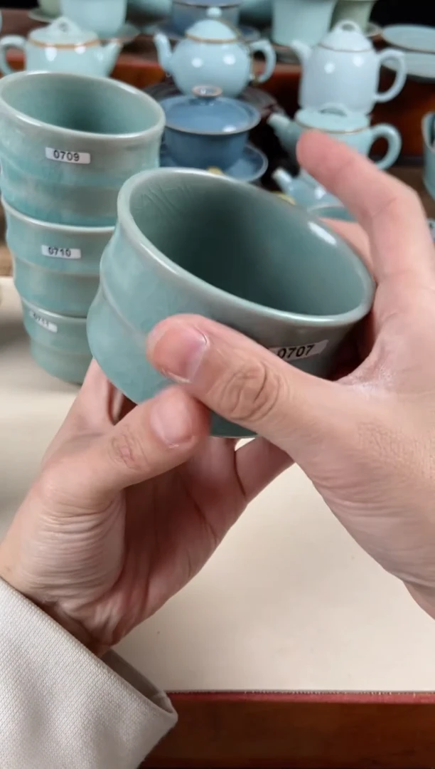 【闪购商品】其他707号微瑕仿古大竹节杯120cc清凉寺