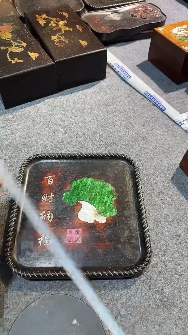 香榧木紫檀拆件雕刻板以直播间实物为准微瑕老物件