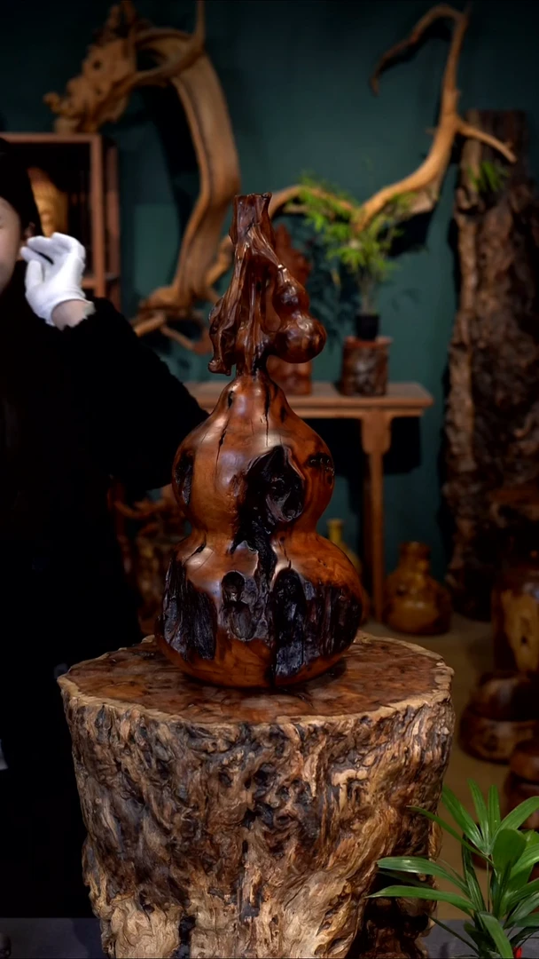 木真*笑雷击枣木葫芦