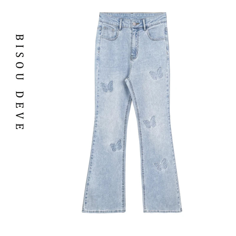 【老板娘夏天】浅蓝碟梦牛仔裤MA15108280