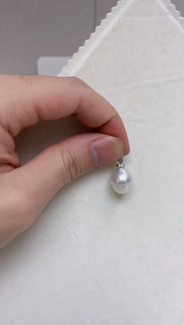 颈饰银S925镶嵌海水珍珠