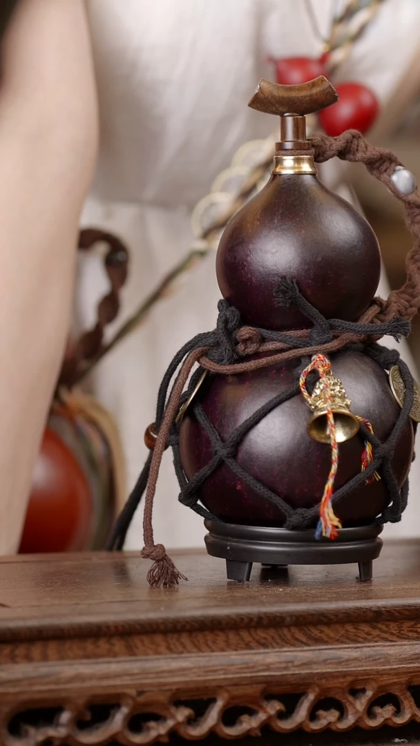 106号精品天然大漆酒葫芦一物一拍~