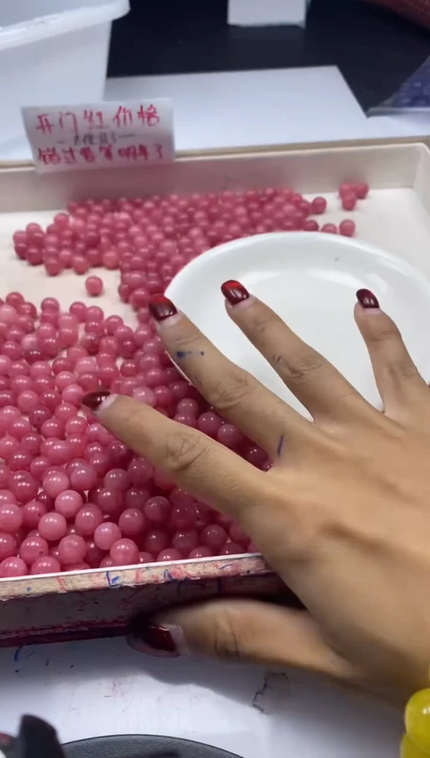 【闪购商品】玛瑙/玉髓颈饰未镶嵌w819红纹石8mm*40颗