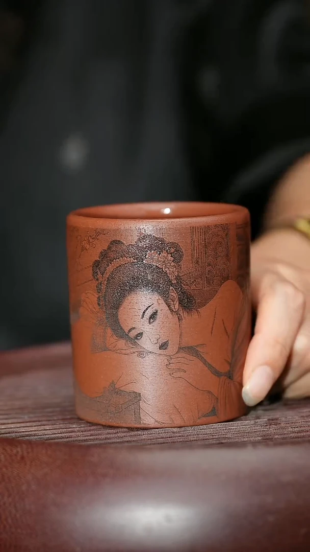 茶杯紫砂紫砂主人杯开仓福利放漏