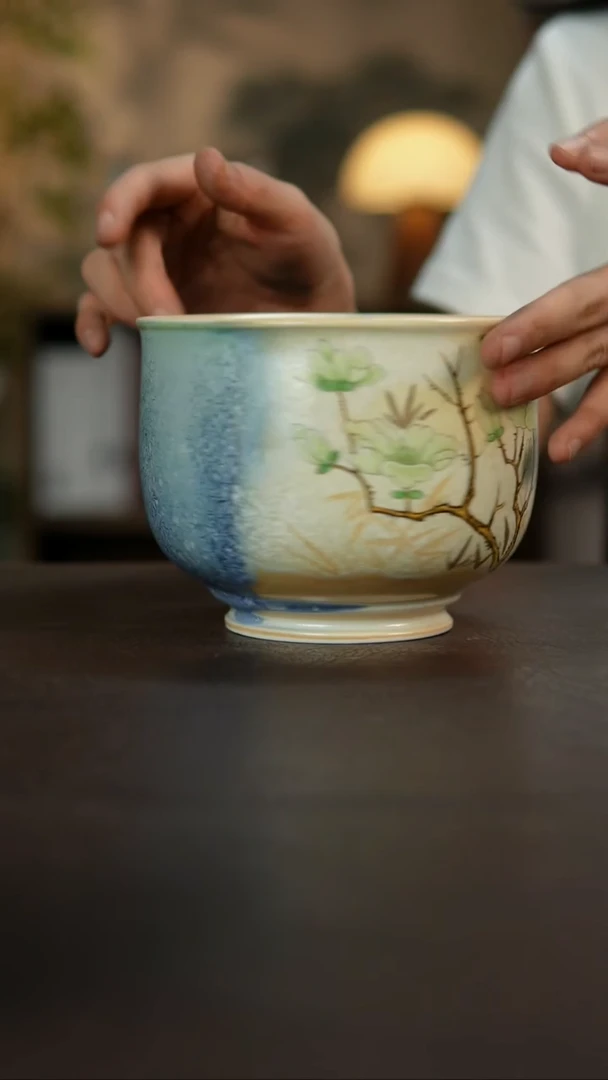 杯景德镇陶瓷杯碗柴烧多人