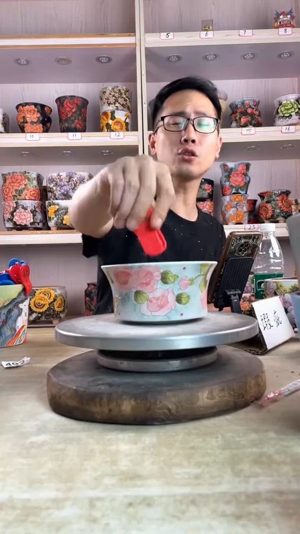 摆件44陶花岛多肉陶瓷花盆罐——微瑕