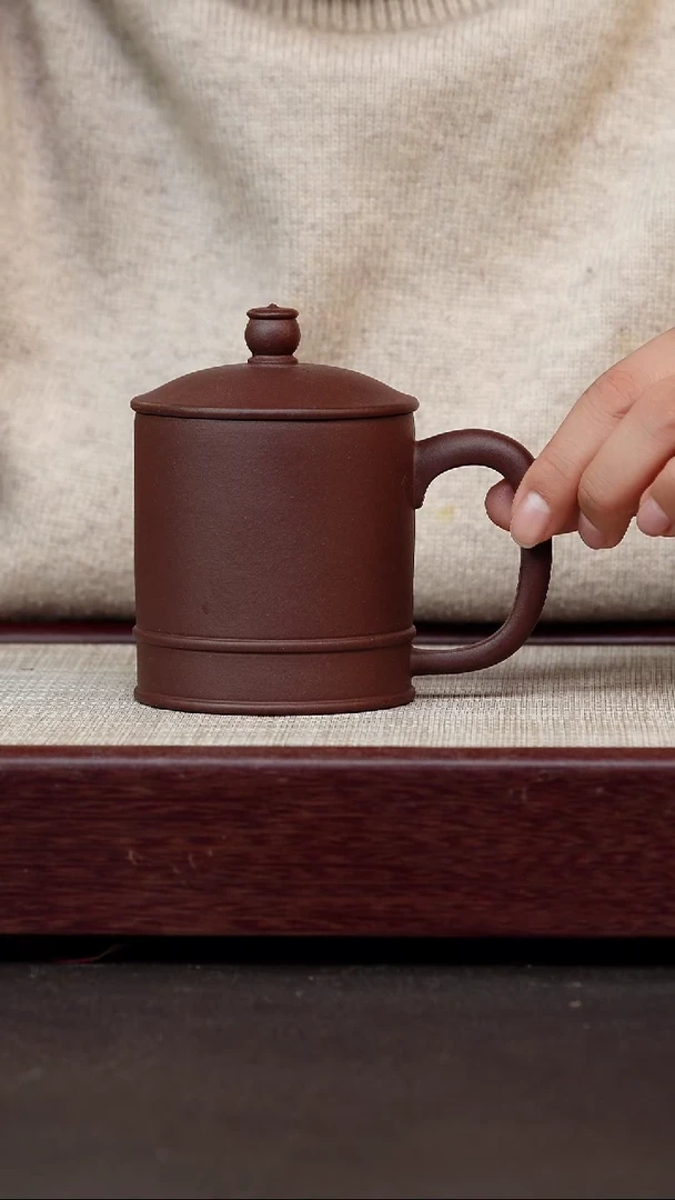 茶杯紫砂紫泥菩提小杯