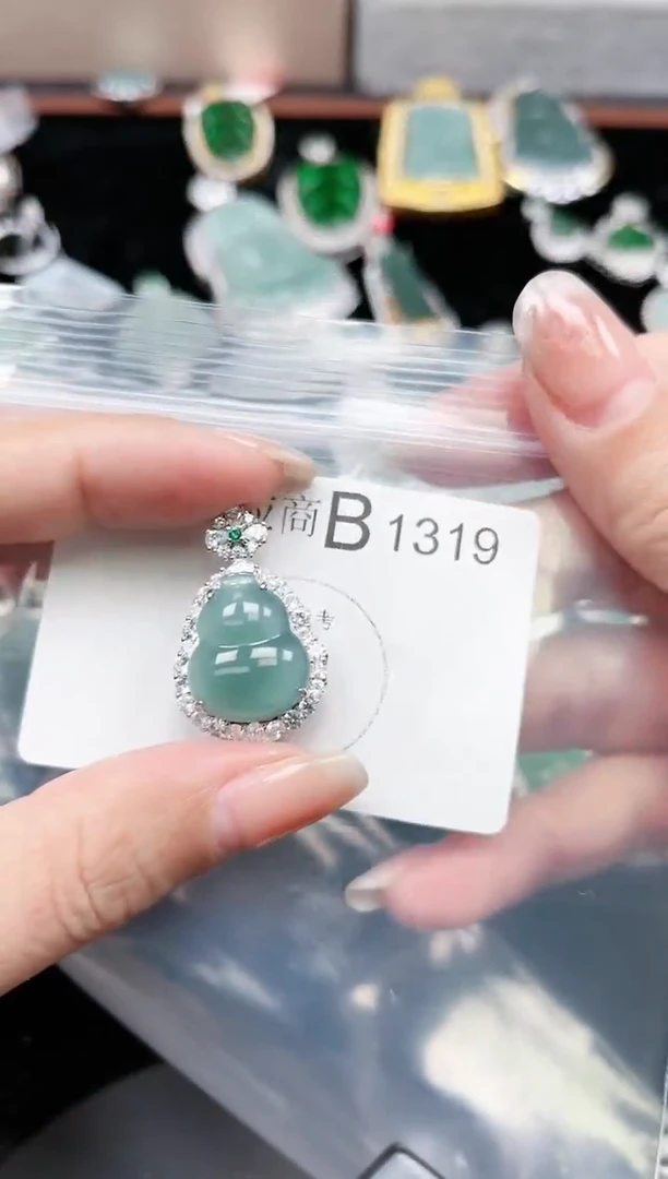 【闪购商品】翡翠颈饰未镶嵌1319赠皮绳