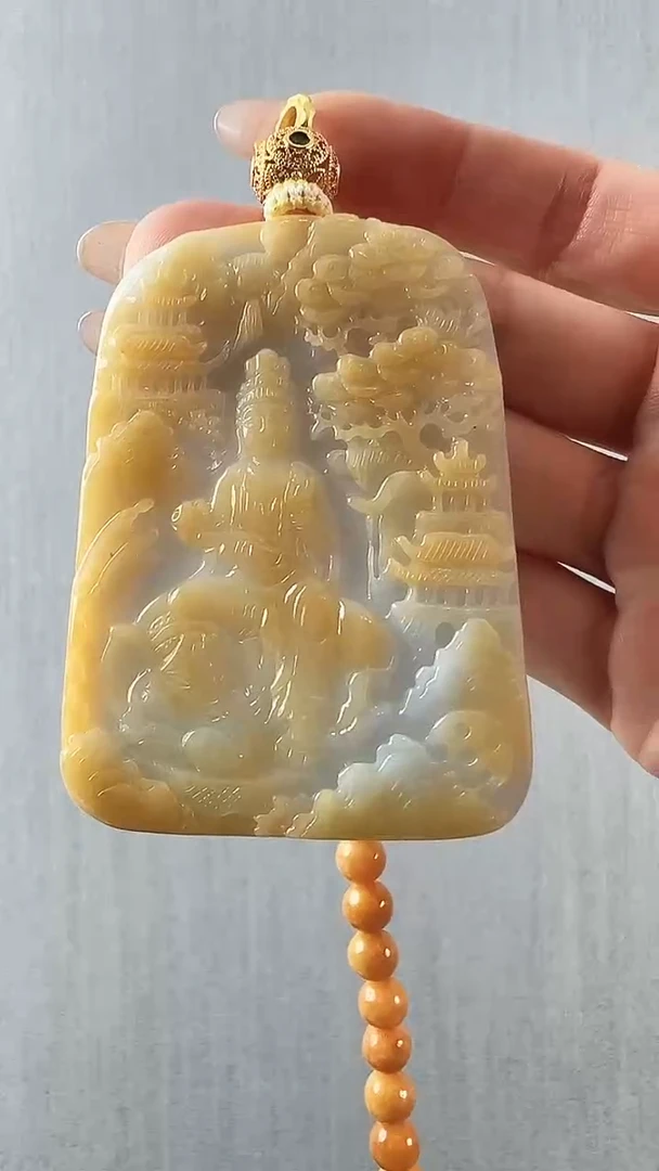 颈饰未镶嵌翡翠普贤
