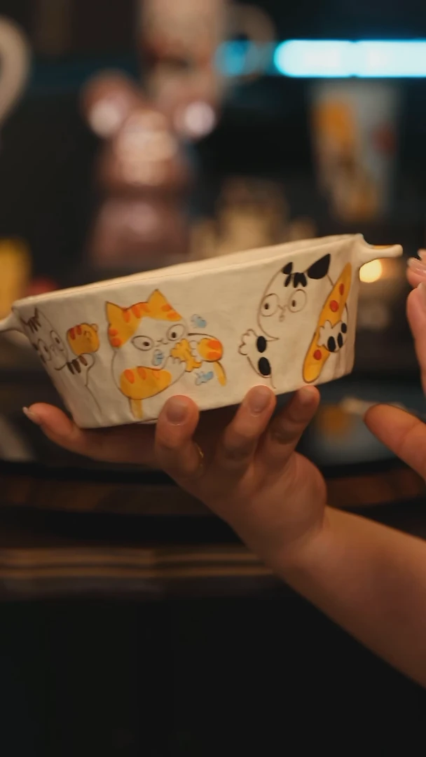 【闪购商品】摆件景德镇釉下彩绘设计师款陶瓷