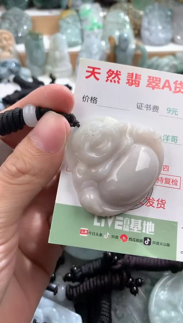 翡翠未镶嵌吊坠(不含链)1
