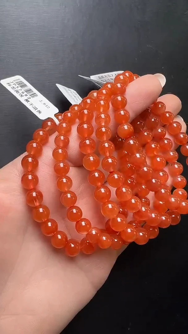 未镶嵌手串水晶红兔毛手串7mm+  多样性发一 JP57682