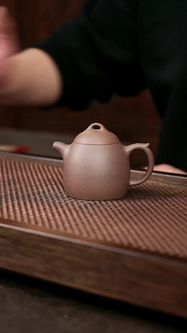 茶壶紫砂羊角山紫泥秦权