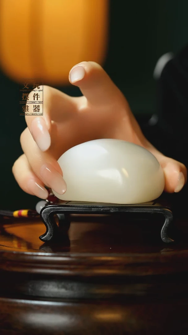 玉《蒸蒸日上》手把件摆件