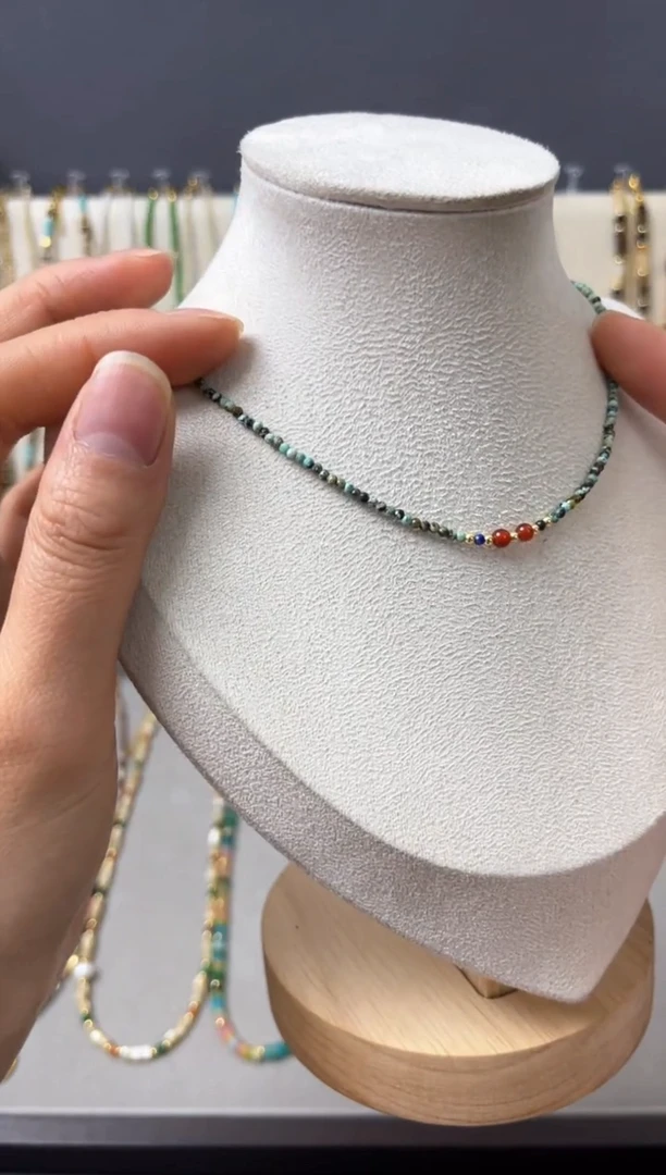 【闪购商品】石英质玉项链合金11号