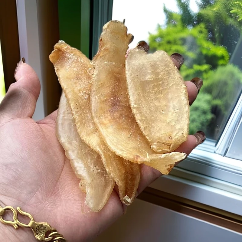 野生赤嘴胶55头左右干货鱼胶足干日常煲汤好物料食用添加