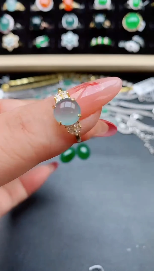 【闪购商品】翡翠戒指银S925镶嵌5080550