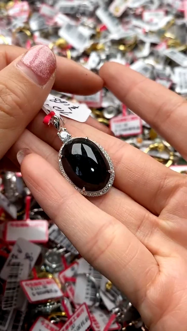 【闪购商品】翡翠戒指银S925镶嵌2222222      7