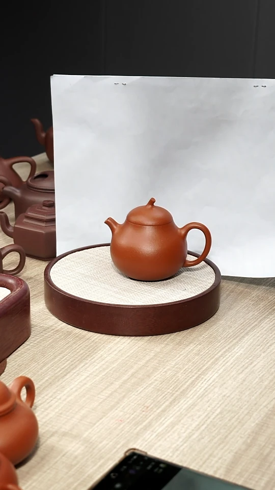 【闪购商品】紫砂茶壶朱泥茄瓜壶