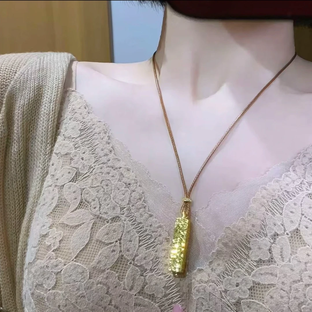 铜合金吊坠 新中式国潮风吊坠碎碎冰四方来财四方来财碎碎冰吊坠