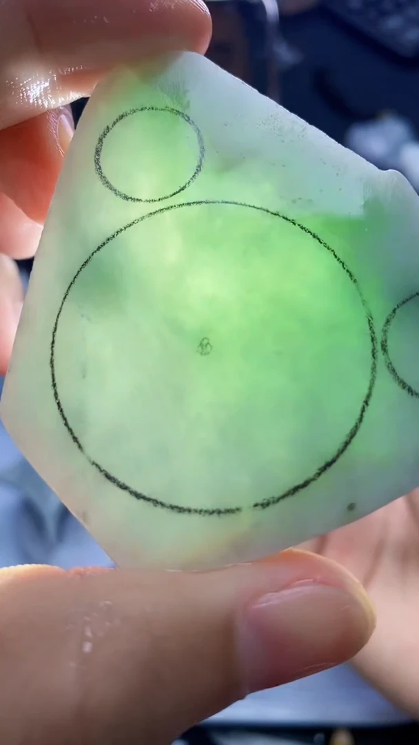 裸石翡翠天然缅甸A货【海】40